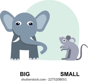 Comparison adjective child explanation card 