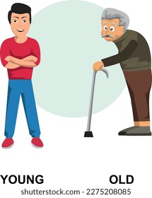 Comparison adjective child explanation card 