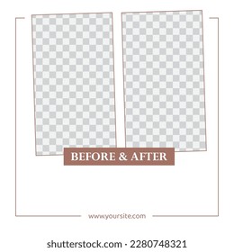 comparison before and after photo frame gradient background vector
before after template
