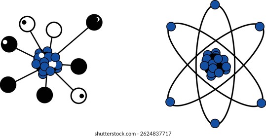 Comparison of Bohr and Electron Cloud Atomic Models