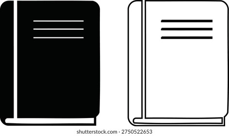Comparison of a closed book and an open book with a stand