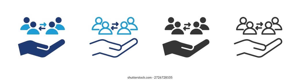 Comparison Group icon set collection multi-style.