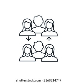 Symbolsymbolen für Vergleichsgruppen, Vektorelemente für Infografiken