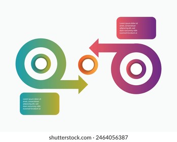 Comparison Infographic Design Template, Comparison between companies and products and services, Business presentation concept with 2 options, chart data
