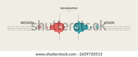 Comparison Infographic Design Template, Comparison between companies and products and services, Business presentation concept with 2 options, To do list or planning icon, vector illustration.