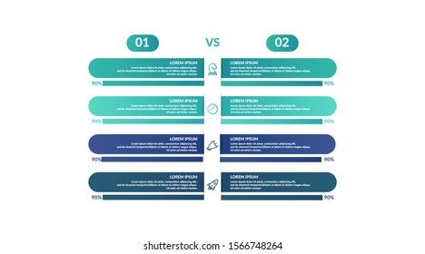 Comparison Infographic Template Design Business Presentation Stock ...