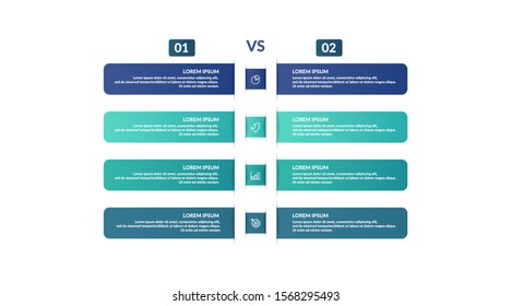 Comparison Infographic Template Design For Business Presentation 
