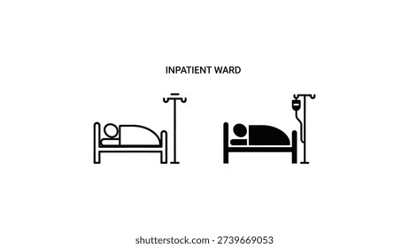 Comparison of inpatient ward beds with and without medical equipment attached
