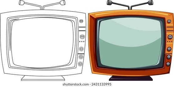Comparación de diseños de televisores nuevos y antiguos