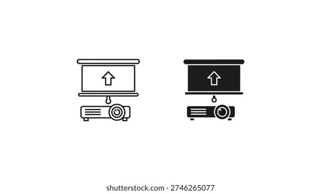 Comparison of projector and screen setup with different light directions