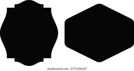 Comparison of a regular octagon and a spiral-like octagonal shape
