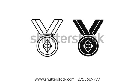 Comparison of two different military achievement medals with distinct color schemes
