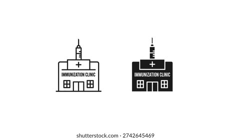 Comparison of two iconic buildings from different cities in a minimalist style