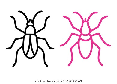 Comparison of Two Insect Illustrations in Different Colors

