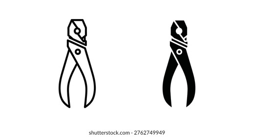 Comparison of two types of pliers used for gripping and cutting materials