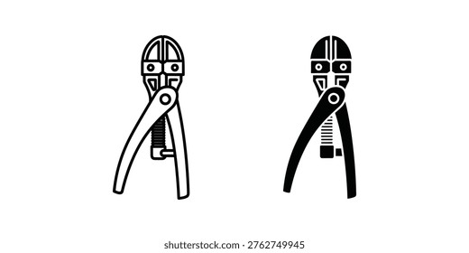 Comparison of two types of wire cutters with distinct handle designs
