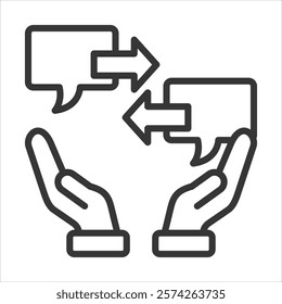 Comparisons Icon Vector Illustration Outline