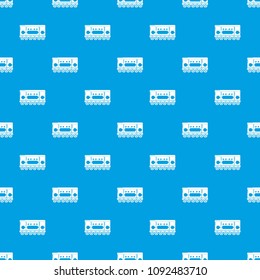 Compartment carriage pattern vector seamless blue repeat for any use