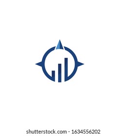 Compas Financial Logo Icon Vector.