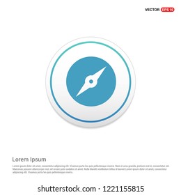 Compas Icon Hexa White Background icon template - Free vector icon