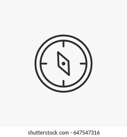 Compas  icon illustration isolated vector sign symbol