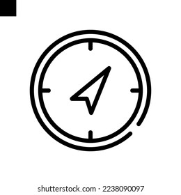compas icon line style vector