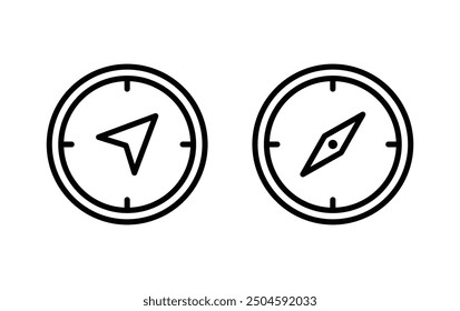 Compas icon. Compas vector sign 