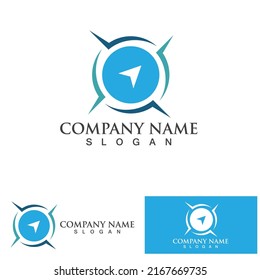 compas icon.flat illustration of compas-vector icon compas sign symbol.