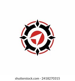 Compas-Logo und Symbol-Vektordesign