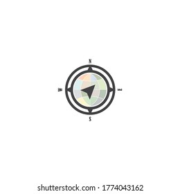 Compas logo vector illustration design and background