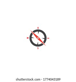Compas logo vector illustration design and background
