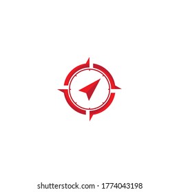Compas logo vector illustration design and background