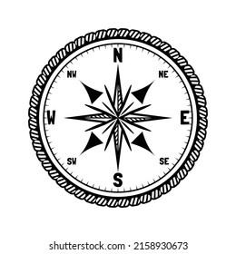 Compas Navigation Vector Design Illustration