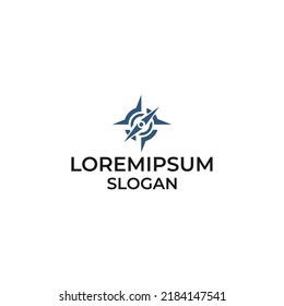 Símbolo Compas,plantilla de logotipo Compas
,navegador, marketing.