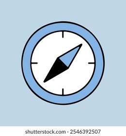 Compas vector isolated icon. Navigation sign. Graph symbol for travel and tourism web site and apps design, logo, app, UI