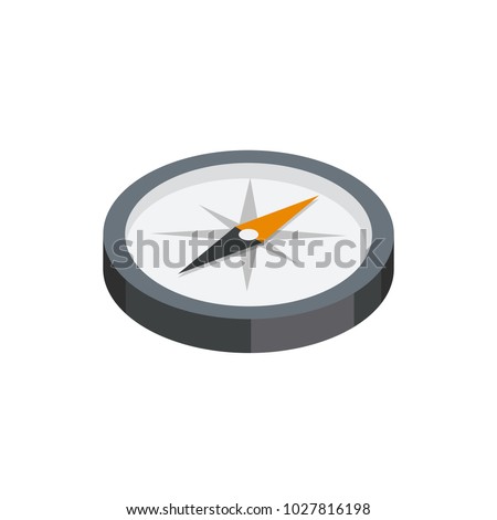 Compass 3D isometric icon