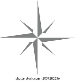 compass with 8 face design for vector