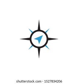 Compass abstract icon graphic design template isolated