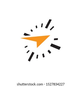 Compass abstract icon graphic design template isolated