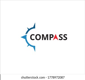 compass adventure direction navigator vector logo design template
