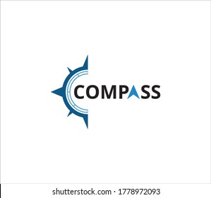 compass adventure direction navigator vector logo design template