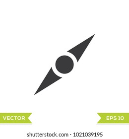 compass adventure icon flat design template on white background