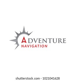 compass adventure logo icon vector template