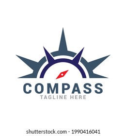 compass adventure logo icon vector template.