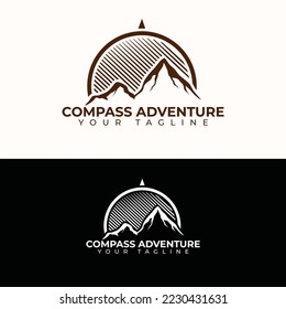 Compass Adventure Logo Vector Illustration