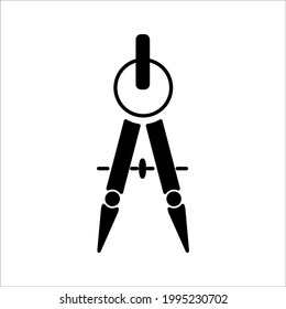 compass architect icons symbol vector elements for infographic web