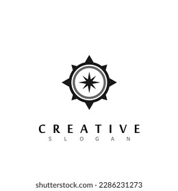 compass arrow brands modern vector logo design symbol