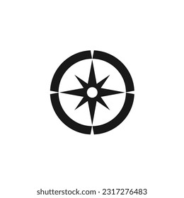 compass arrow brands modern vector logo design symbol