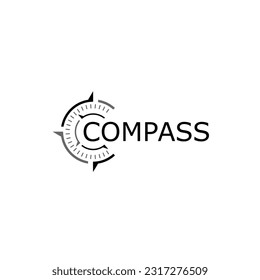 compass arrow brands modern vector logo design symbol