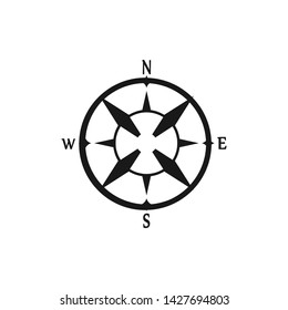Compass Arrow Icon Logo Vector